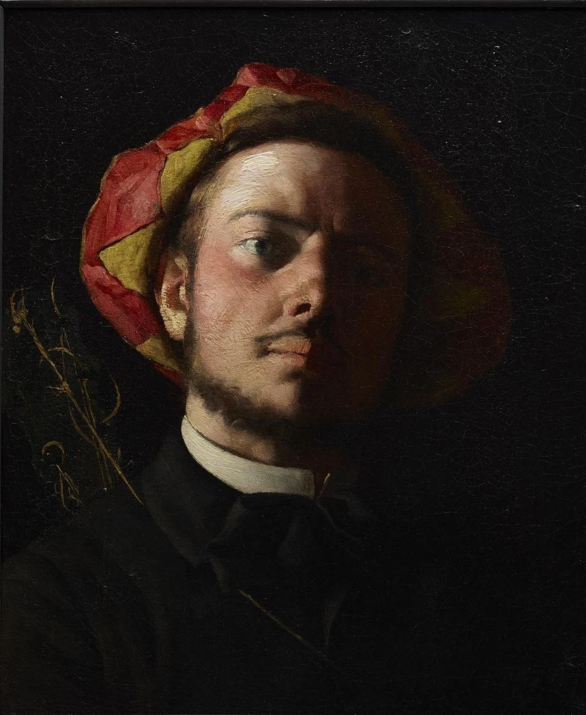 Jean-Frédéric Bazille-64-Ritratto di Paul Verlaine come trovatore - Dallas Museum of Art